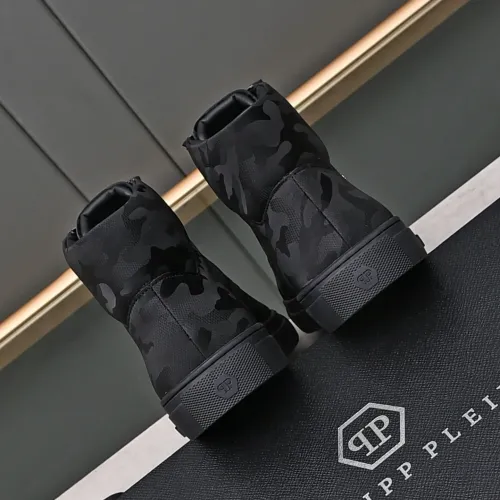 Replica Philipp Plein PP High Tops Shoes For Men #1400018 $88.00 USD for Wholesale