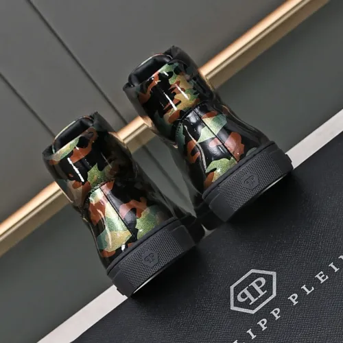 Replica Philipp Plein PP High Tops Shoes For Men #1400019 $88.00 USD for Wholesale