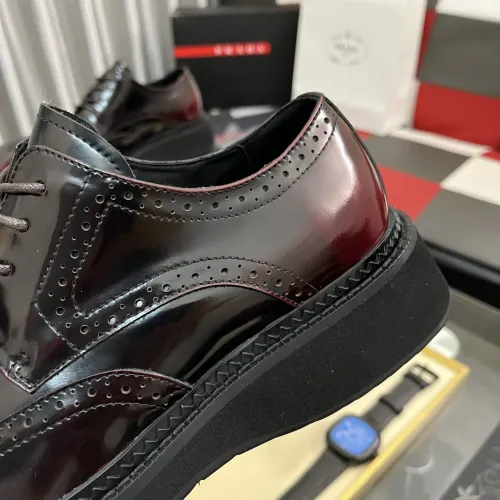 Replica Prada Leather Shoes For Men #1400057 $115.00 USD for Wholesale