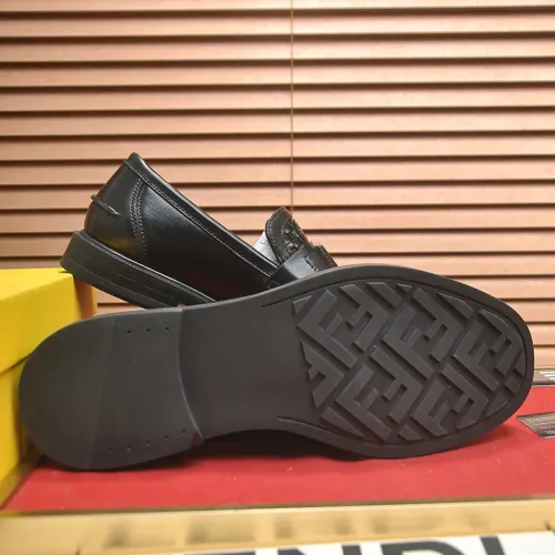 Replica Fendi Leather Shoes For Men #1400061 $98.00 USD for Wholesale