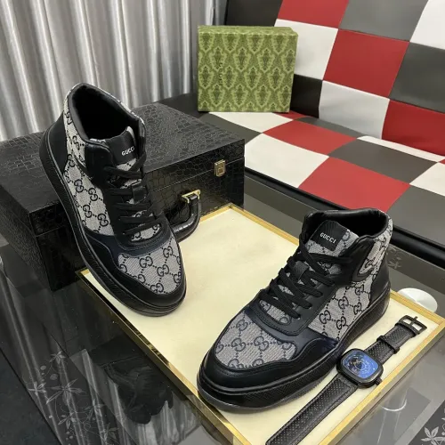 Replica Gucci High Tops Shoes For Men #1400090 $85.00 USD for Wholesale
