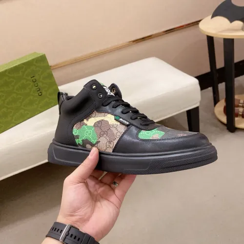 Replica Gucci High Tops Shoes For Men #1400095 $82.00 USD for Wholesale