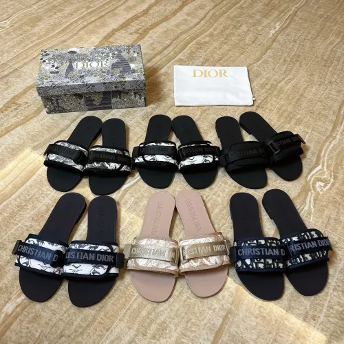 Replica Christian Dior Slippers For Women #1400640 $80.00 USD for Wholesale