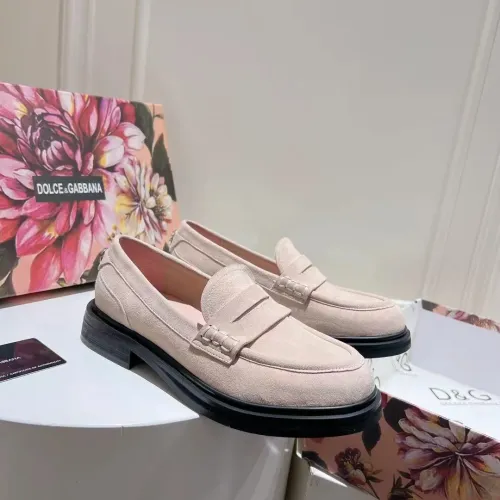 Dolce & Gabbana D&G Leather Shoes For Women #1400756
