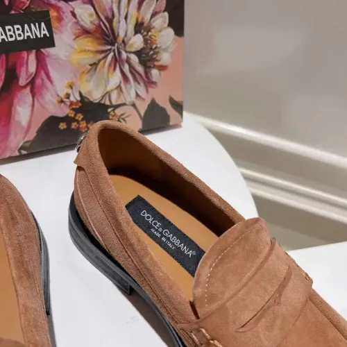 Replica Dolce & Gabbana D&G Leather Shoes For Women #1400757 $122.00 USD for Wholesale