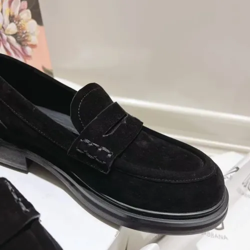 Replica Dolce & Gabbana D&G Leather Shoes For Women #1400758 $122.00 USD for Wholesale