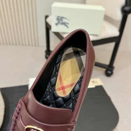Replica Burberry Leather Shoes For Women #1400776 $112.00 USD for Wholesale