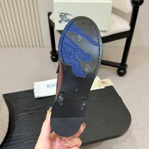 Replica Burberry Leather Shoes For Women #1400776 $112.00 USD for Wholesale