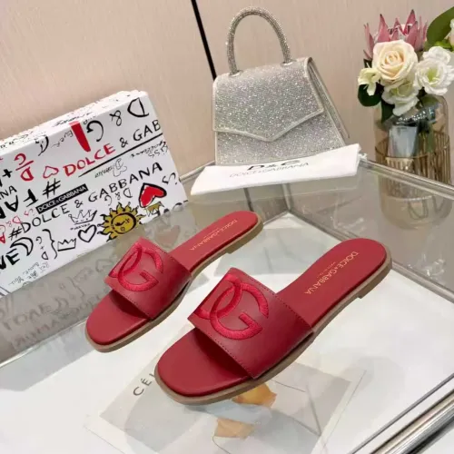 Replica Dolce & Gabbana D&G Slippers For Women #1400793 $82.00 USD for Wholesale