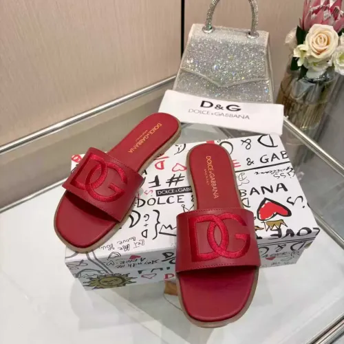 Replica Dolce & Gabbana D&G Slippers For Women #1400793 $82.00 USD for Wholesale