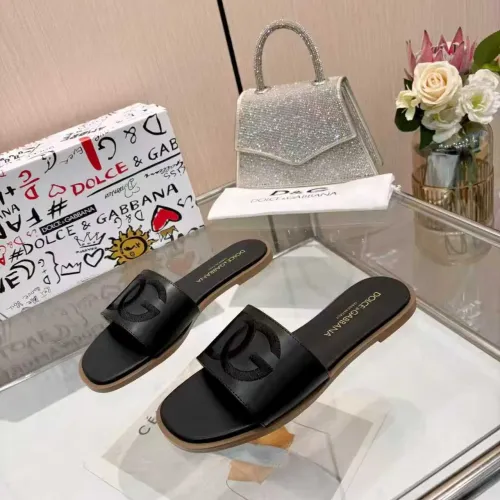 Replica Dolce & Gabbana D&G Slippers For Women #1400795 $82.00 USD for Wholesale