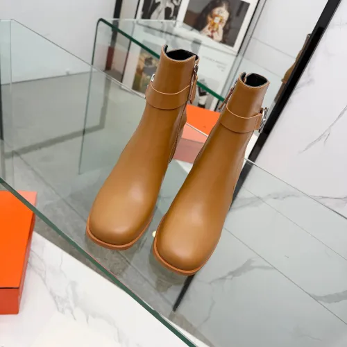 Replica Hermes Boots For Women #1400804 $145.00 USD for Wholesale