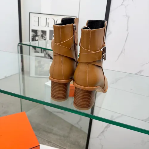 Replica Hermes Boots For Women #1400804 $145.00 USD for Wholesale
