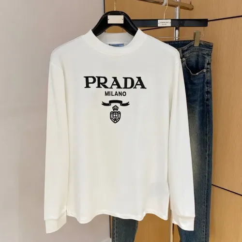 Prada T-Shirts Long Sleeved For Unisex #1400850 $76.00 USD, Wholesale Replica Prada T-Shirts