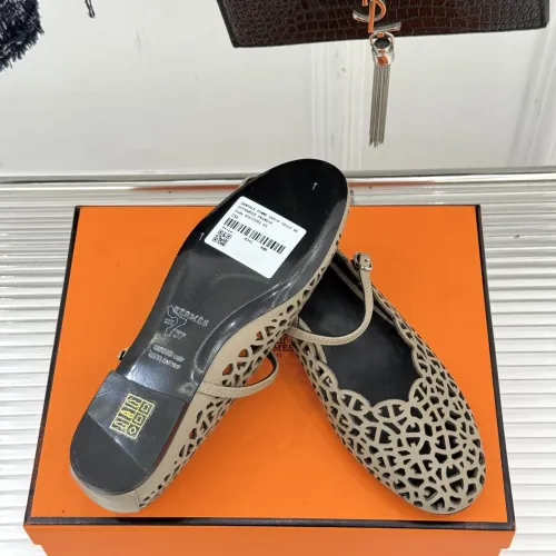 Replica Hermes Flat Shoes For Women #1400936 $112.00 USD for Wholesale