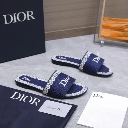 Replica Christian Dior Slippers For Women #1401140 $92.00 USD for Wholesale