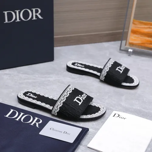 Replica Christian Dior Slippers For Women #1401143 $92.00 USD for Wholesale