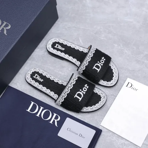 Replica Christian Dior Slippers For Women #1401143 $92.00 USD for Wholesale