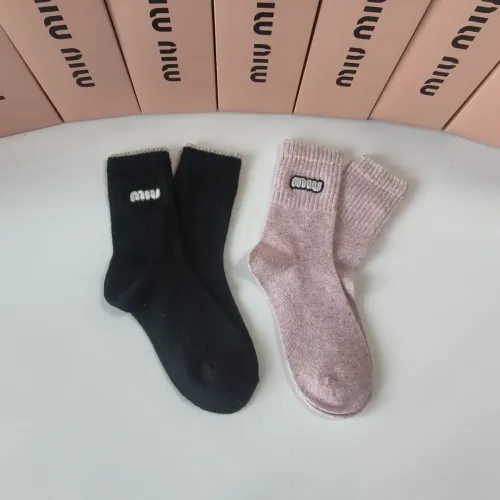 MIU MIU Socks #1401187 $29.00 USD, Wholesale Replica MIU MIU Socks
