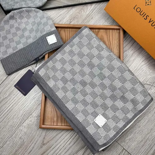 Louis Vuitton LV Hat and Scarf Set #1401292 $48.00 USD, Wholesale Replica Louis Vuitton LV Hat and Scarf and Glove Set