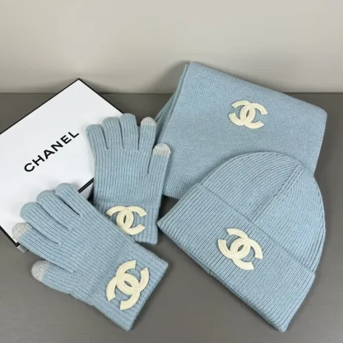 Replica Chanel Hat and Scarf and Glove Set #1401311 $52.00 USD for Wholesale