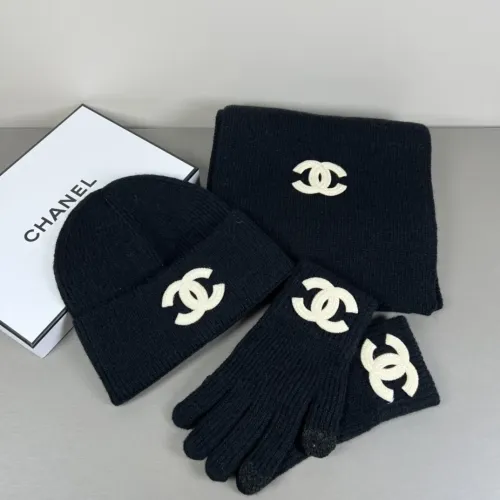 Chanel Hat and Scarf and Glove Set #1401313