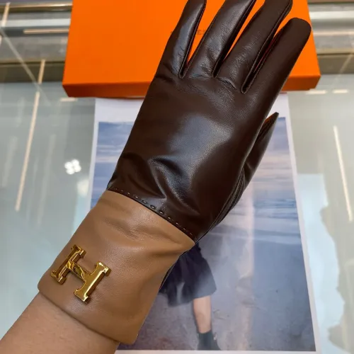 Replica Hermes Gloves For Women #1401365 $60.00 USD for Wholesale