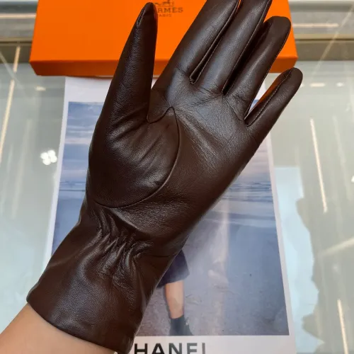 Replica Hermes Gloves For Women #1401365 $60.00 USD for Wholesale