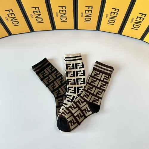 Replica Fendi Socks #1401401 $27.00 USD for Wholesale