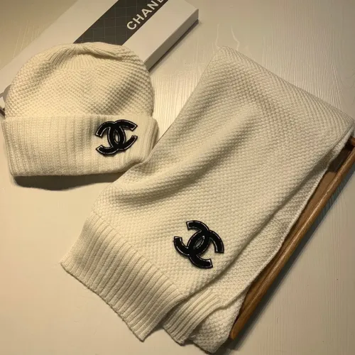 Chanel Hat and Scarf Set #1401865 $52.00 USD, Wholesale Replica Chanel Hat and Scarf and Glove Set