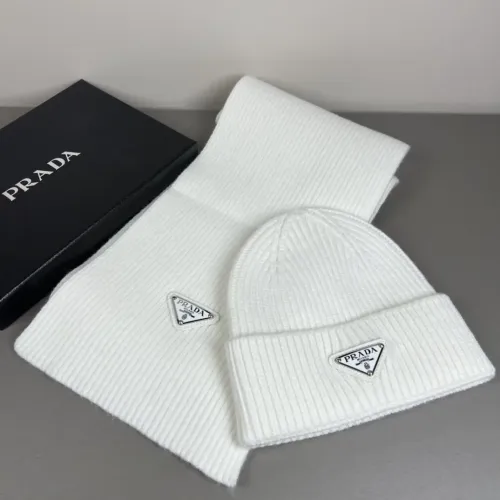 Prada Hat and Scarf Set #1401874 $45.00 USD, Wholesale Replica Prada Hat and Scarf and Glove Set
