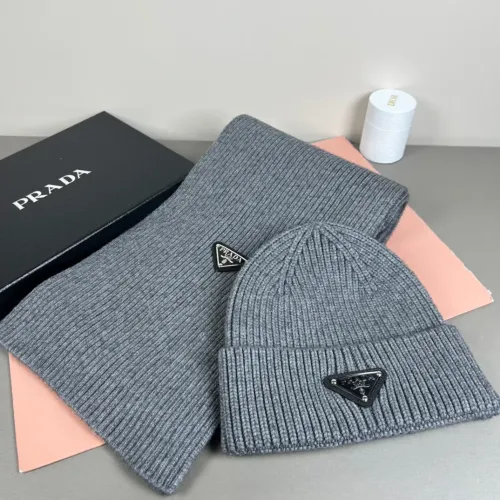 Prada Hat and Scarf Set #1401876 $45.00 USD, Wholesale Replica Prada Hat and Scarf and Glove Set