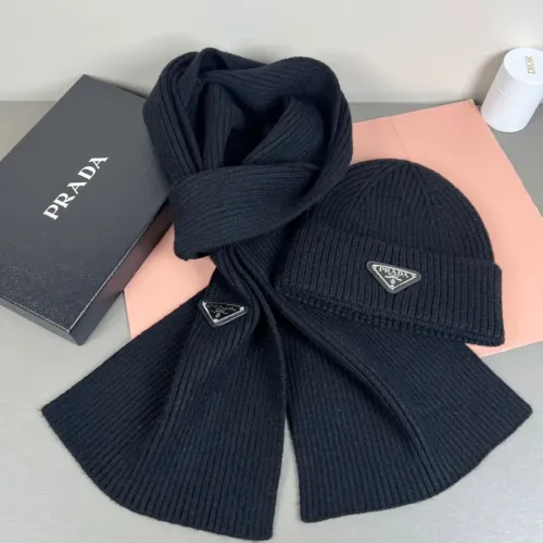 Replica Prada Hat and Scarf Set #1401878 $45.00 USD for Wholesale