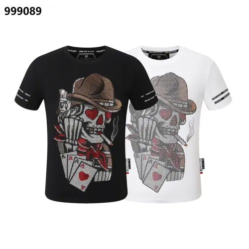 Replica Philipp Plein PP Oversize T-Shirts Short Sleeved For Men #1401944 $29.00 USD for Wholesale