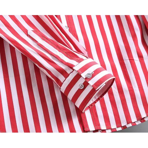 Replica Hermes Shirts Long Sleeved For Men #1402041 $40.00 USD for Wholesale