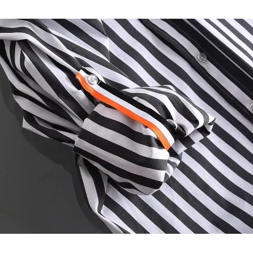 Replica Hermes Shirts Long Sleeved For Men #1402043 $40.00 USD for Wholesale