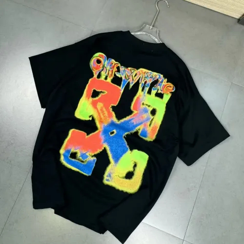 Off-White T-Shirts Short Sleeved For Unisex #1402283 $32.00 USD, Wholesale Replica Off-White T-Shirts