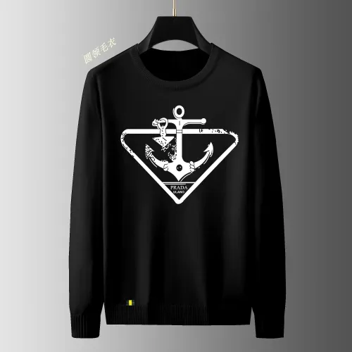 Prada Sweaters Long Sleeved For Men #1402401 $48.00 USD, Wholesale Replica Prada Sweaters