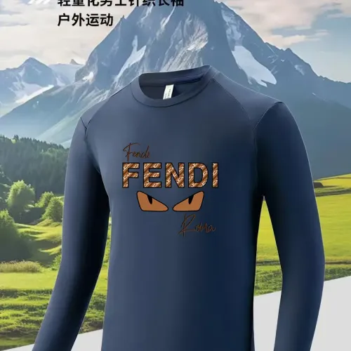 Fendi T-Shirts Long Sleeved For Men #1402550 $42.00 USD, Wholesale Replica Fendi T-Shirts