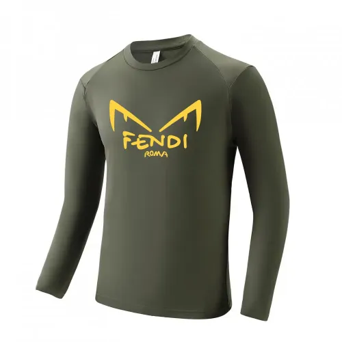 Fendi T-Shirts Long Sleeved For Men #1402605 $42.00 USD, Wholesale Replica Fendi T-Shirts