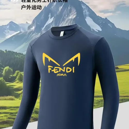 Fendi T-Shirts Long Sleeved For Men #1402606 $42.00 USD, Wholesale Replica Fendi T-Shirts