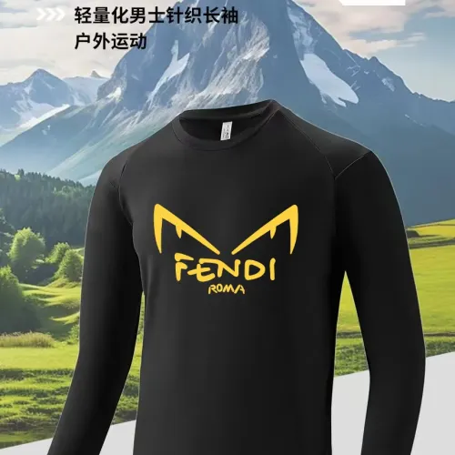 Fendi T-Shirts Long Sleeved For Men #1402607 $42.00 USD, Wholesale Replica Fendi T-Shirts