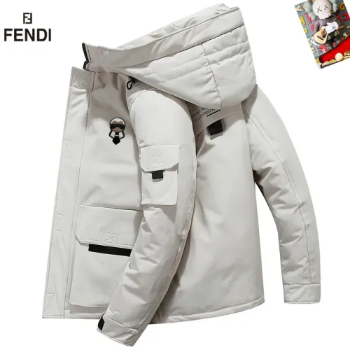 Fendi Down Feather Coat Long Sleeved For Men #1403321 $82.00 USD, Wholesale Replica Fendi Down Feather Coat