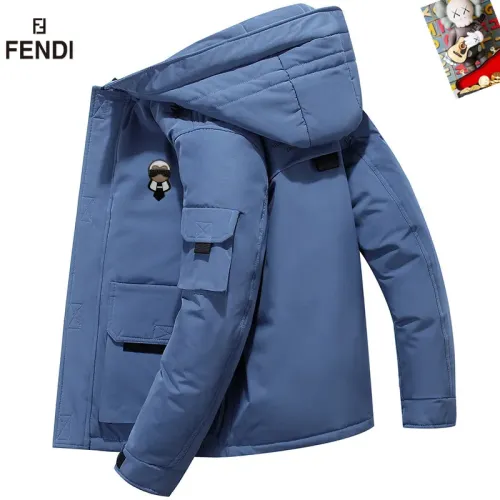 Fendi Down Feather Coat Long Sleeved For Men #1403325 $82.00 USD, Wholesale Replica Fendi Down Feather Coat