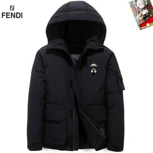 Fendi Down Feather Coat Long Sleeved For Men #1403326 $82.00 USD, Wholesale Replica Fendi Down Feather Coat