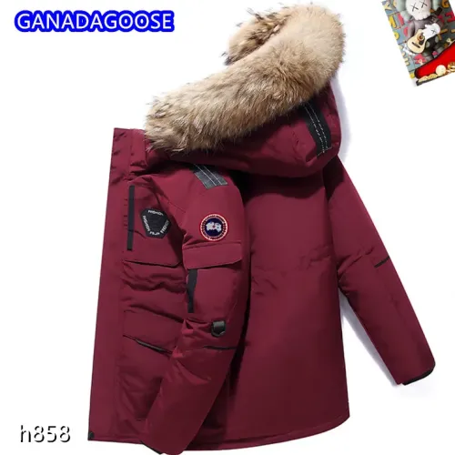 Replica Canada Goose Down Feather Coat Long Sleeved For Men #1403328 $82.00 USD for Wholesale