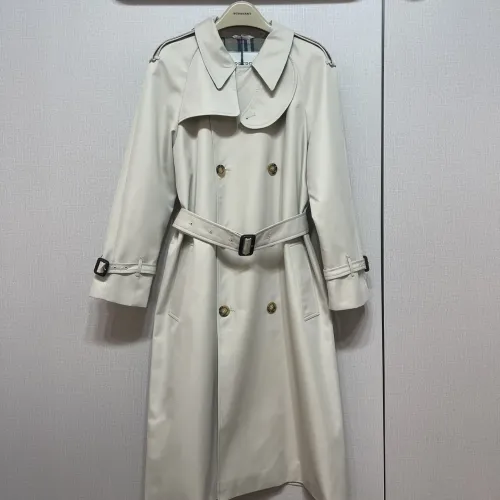 Burberry Trench Coat Long Sleeved For Women #1403345 $202.00 USD, Wholesale Replica Burberry Trench Coat