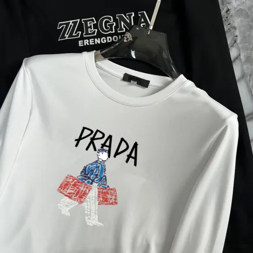 Replica Prada T-Shirts Long Sleeved For Unisex #1403467 $34.00 USD for Wholesale