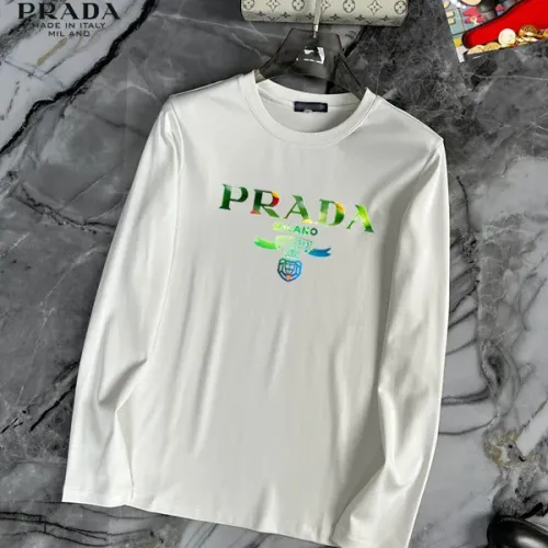 Prada T-Shirts Long Sleeved For Unisex #1403469 $34.00 USD, Wholesale Replica Prada T-Shirts