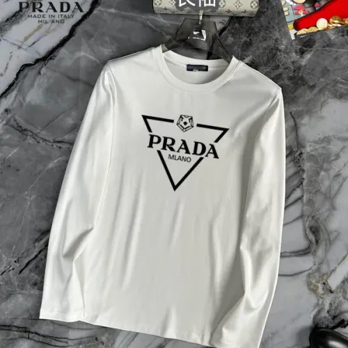 Prada T-Shirts Long Sleeved For Unisex #1403499 $34.00 USD, Wholesale Replica Prada T-Shirts